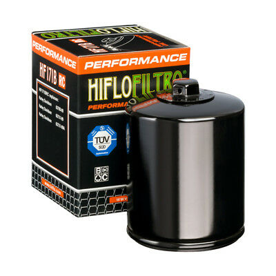 Hiflo Racing Oil Filter Glossy Black Hf171brc Harley Davidson