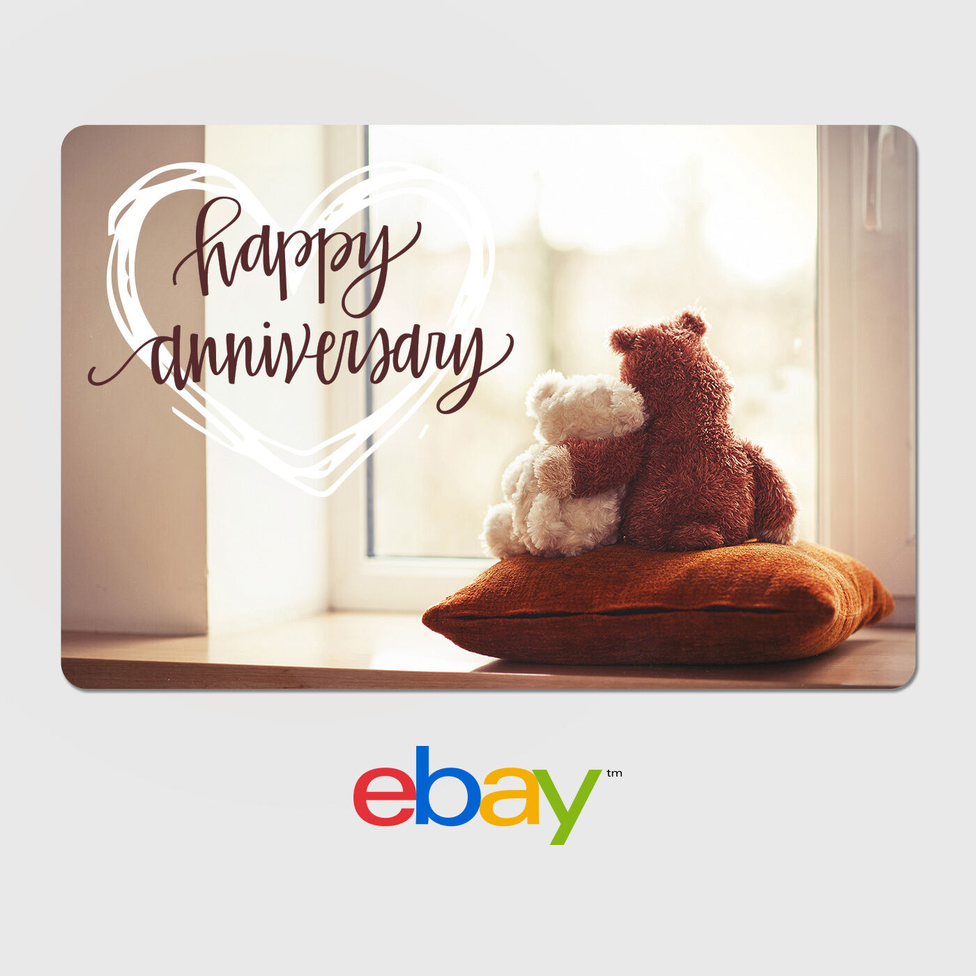 Ebay Digital Gift Card - Anniversary Designs - Email Delivery