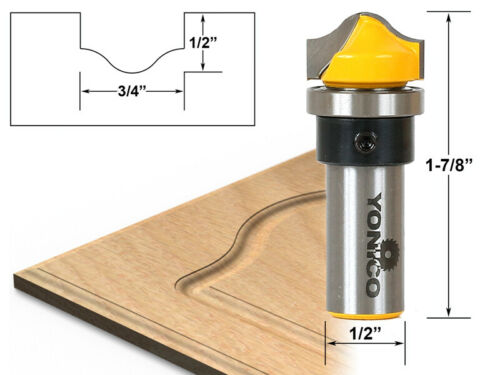 3/4" Faux Panel Ogee Groove Router Bit - 1/2" Shank - Yonico 14978