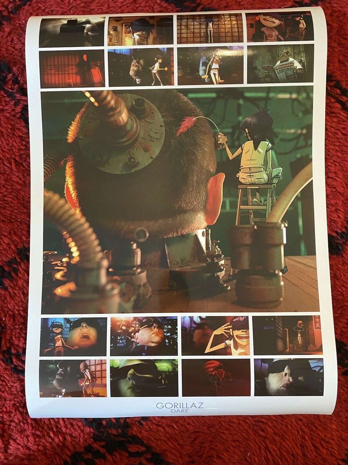 Gorillaz Dare Promo Poster - Rare - Damon Albarn, Blur
