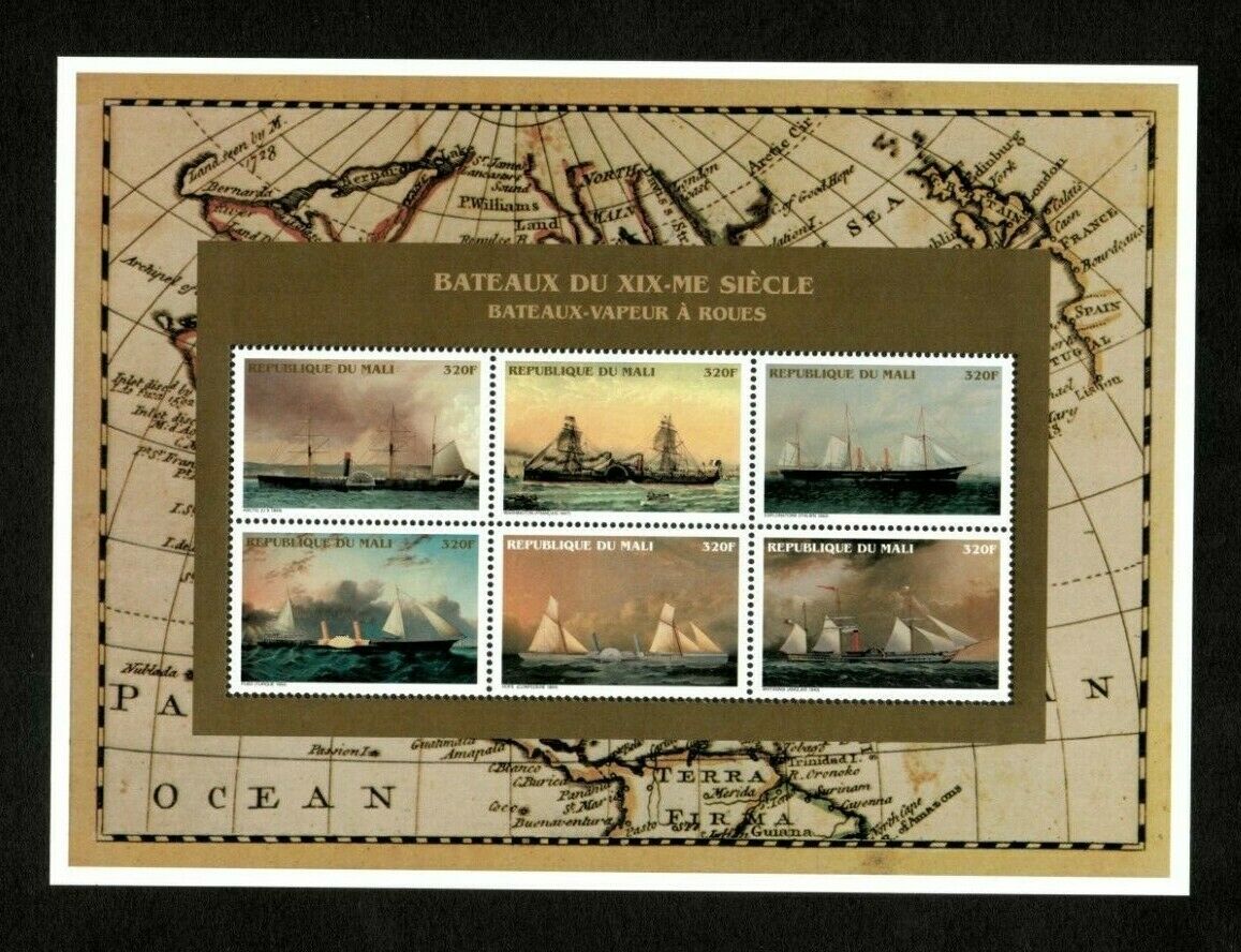 Vintage Classics - Mali 1996 - Bateaux-vapeur, Ships - Sheet Of 6 Stamps - Mnh