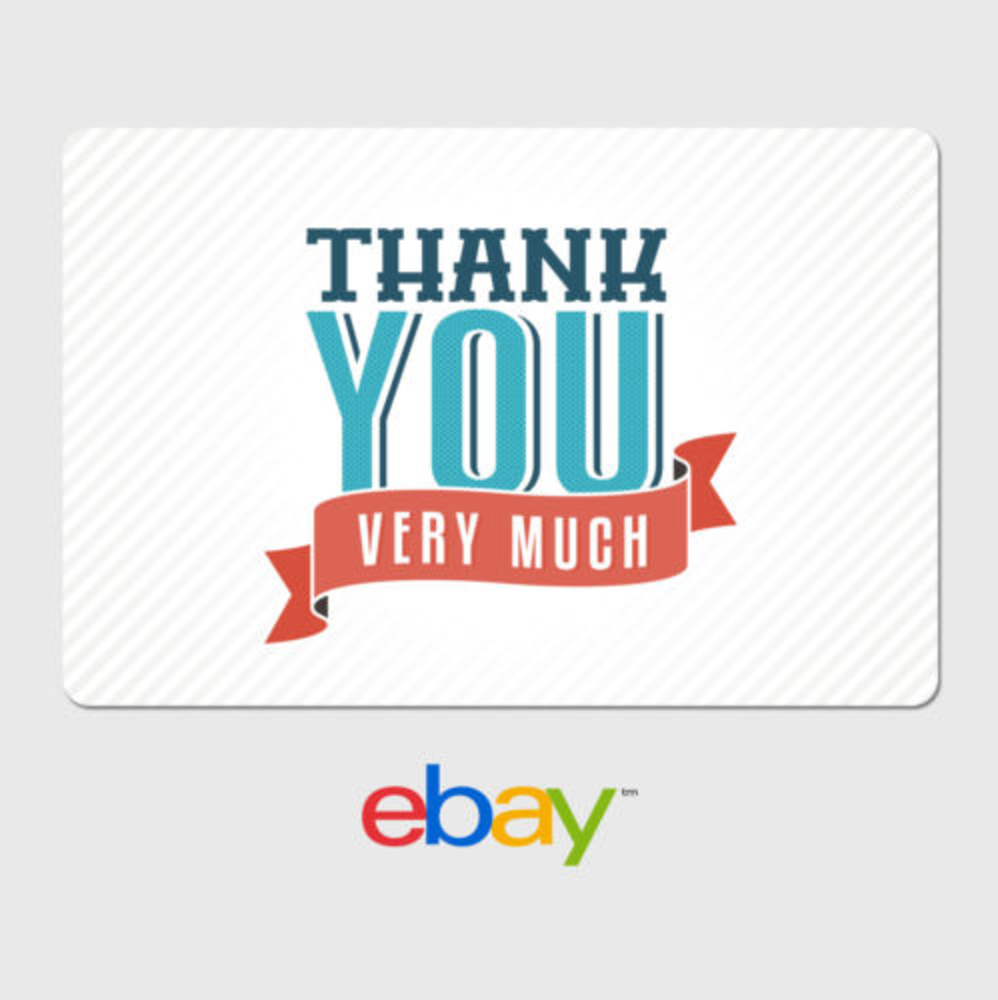 Ebay Digital Gift Card - Thank You Very Much - Email Delivery