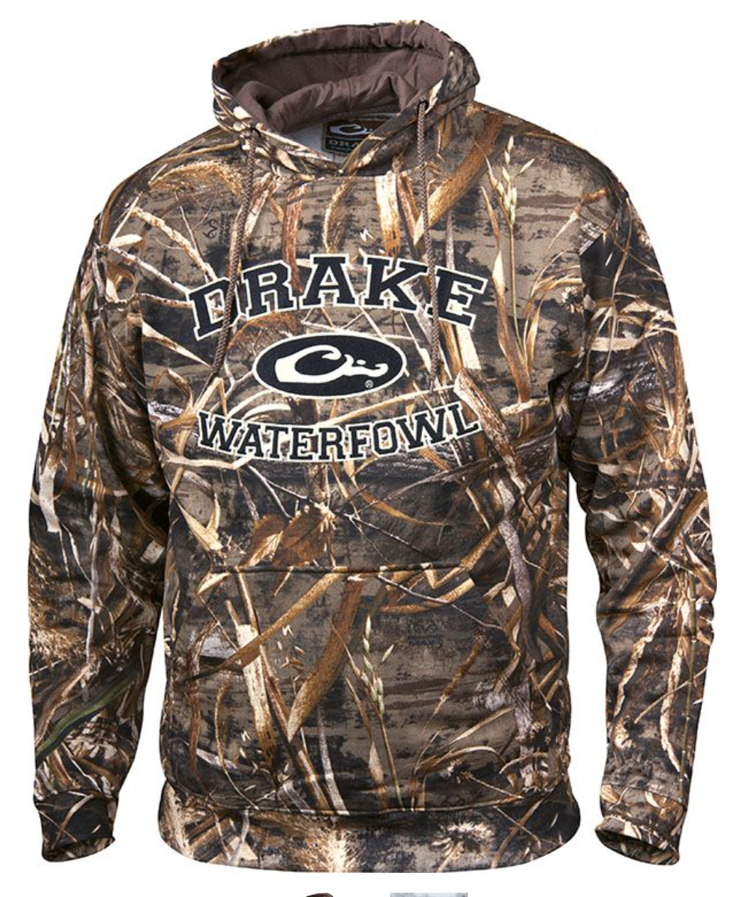 Drake Waterfowl Hoodie Collegiate Embroidered Hooded Sweatshirt Max 5 Camo Dw224