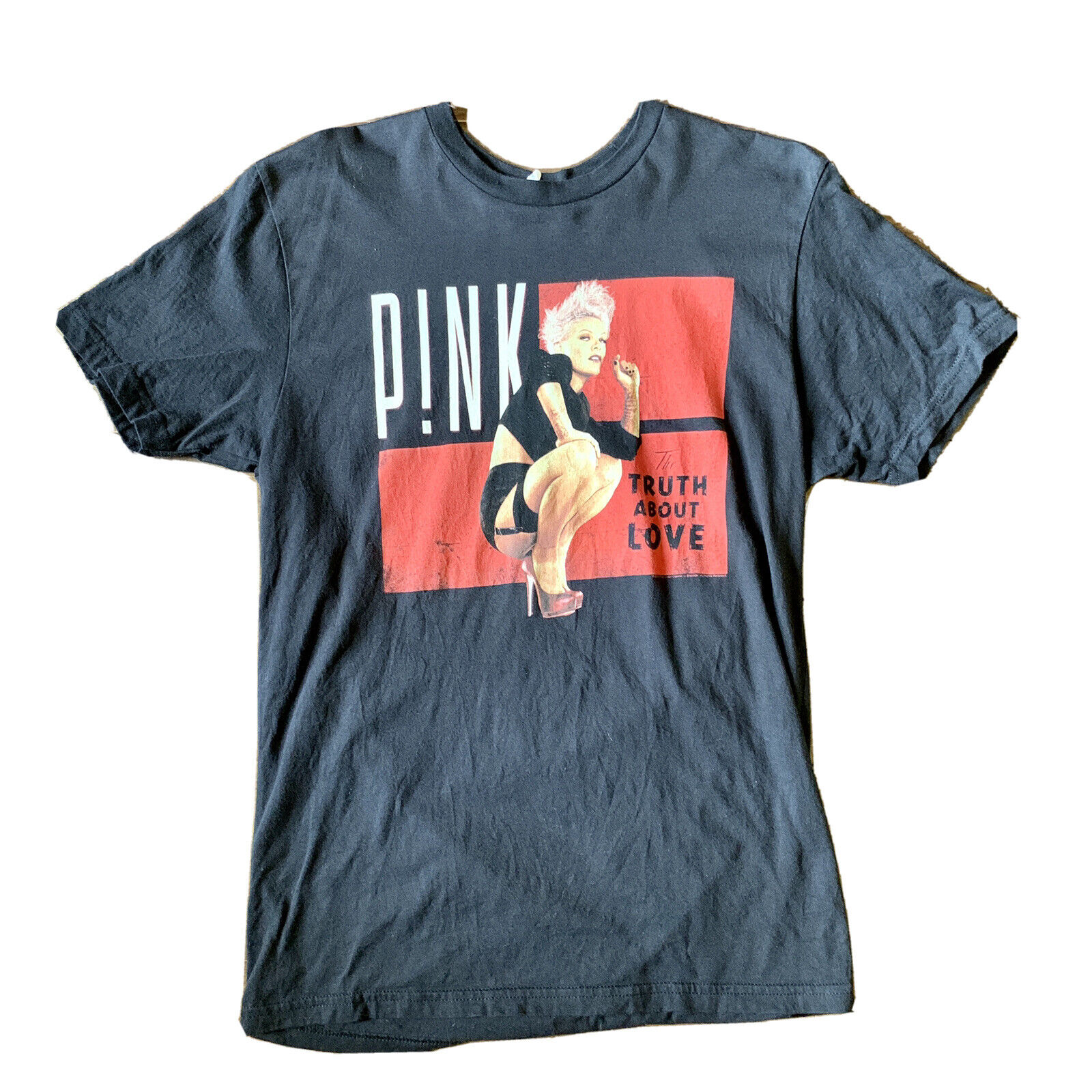 Licensed 2013 Pink "the Truth About Love" Concert Tour T-shirt W Medium Black