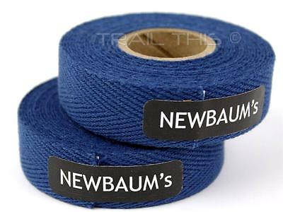 2-rolls Newbaums - Dark Blue - Cotton Cloth Road Bicycle Bar Tape Wrap Newbaum's