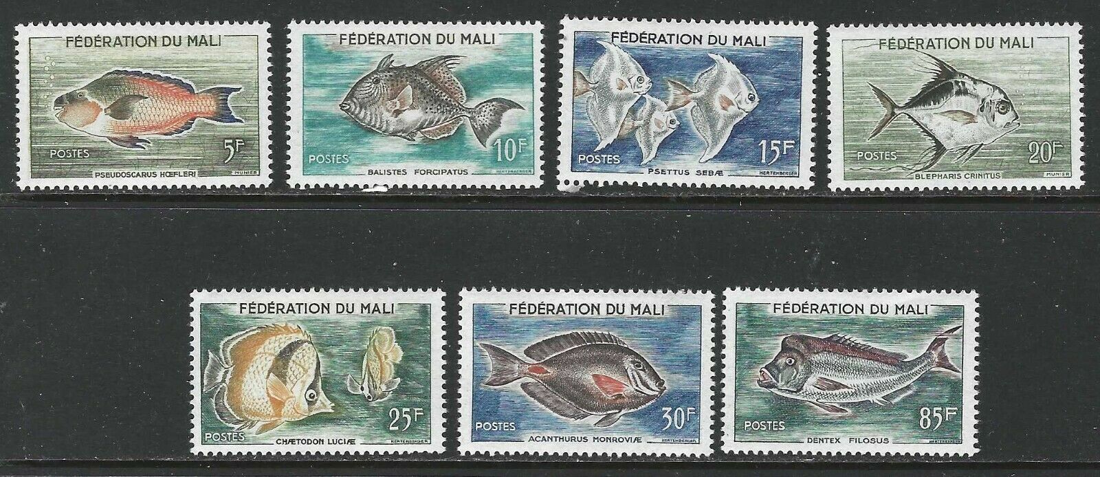 Mali (federation) - 2-8 Mh - 1960 - Fish