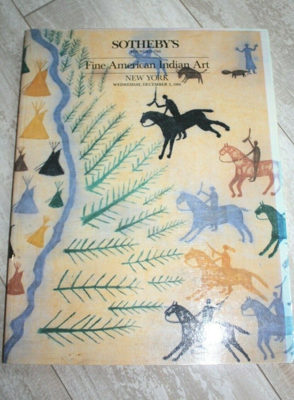 Sotheby's Fine Native American Indian Art Catalog (december 1986)