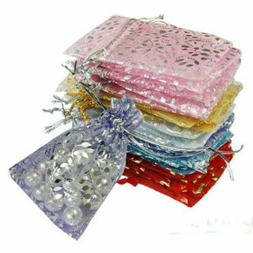 Organza Transparent Jewelry Pouch Wedding Ring Gift Jewelry Bags For Design 349